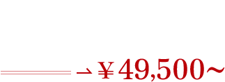 ご新規さま限定（限定対象用の記事のみ適用）¥59,000〜を¥49,500〜